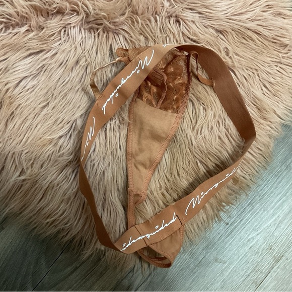 Missguided Camel Lace Thong NWOT - Picture 5 of 5